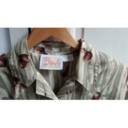 Pakket van 7 vintage blouses mt 46 zgan, evt. losse verkoop