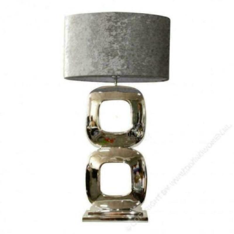 Tafellamp lamp brons zilver zwart Dubai luxe, luxury