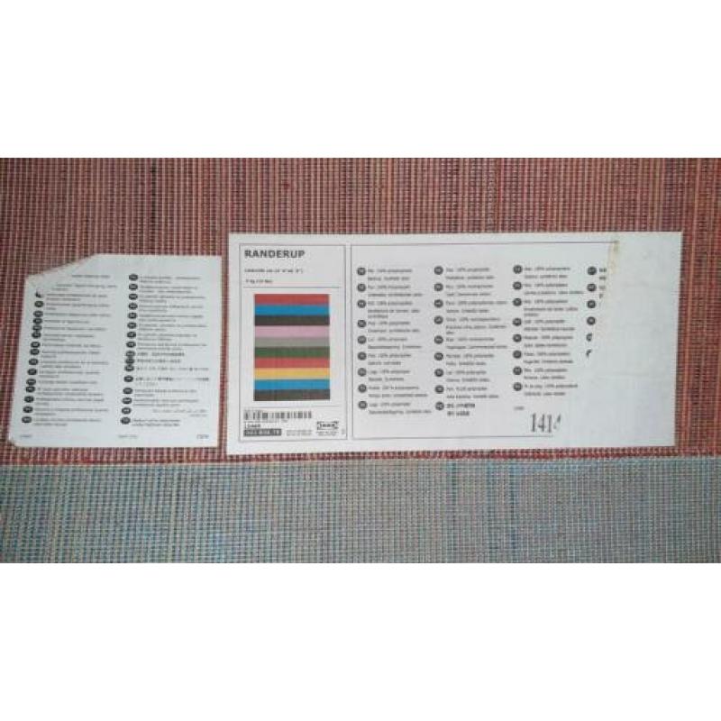 Veelkleurig vloerkleed ikea, randerup, 133x195 cm