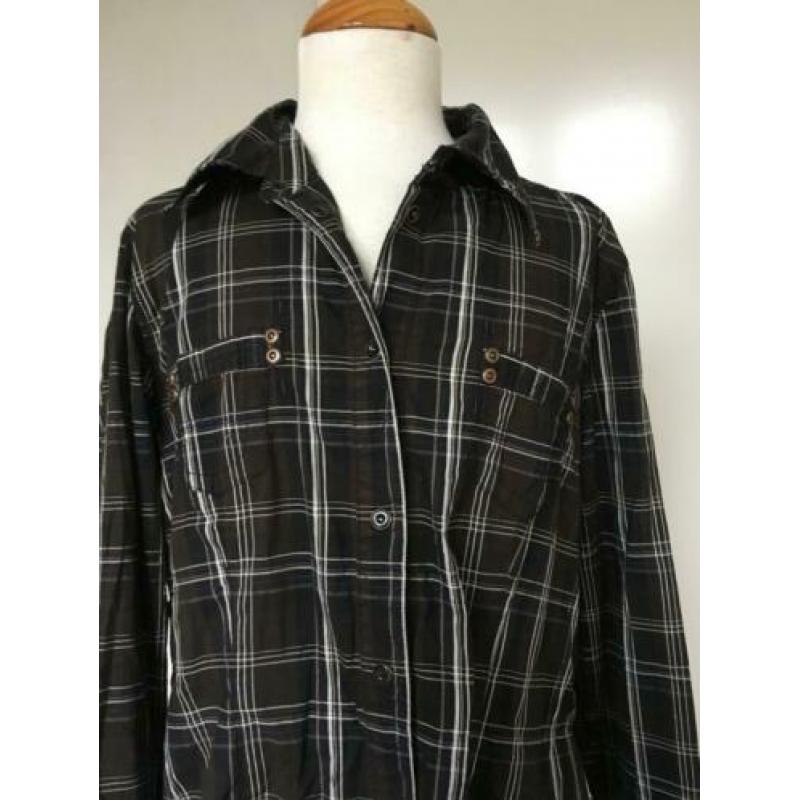 STREET ONE blouse mt 40 donker bruin zeer netjes WQ