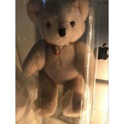 Authentieke wit beige lief ogend goede maat teddybeer beer