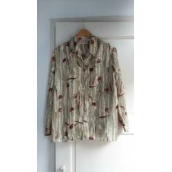 Pakket van 7 vintage blouses mt 46 zgan, evt. losse verkoop