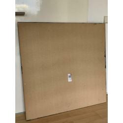 Abstracte poster op MDF