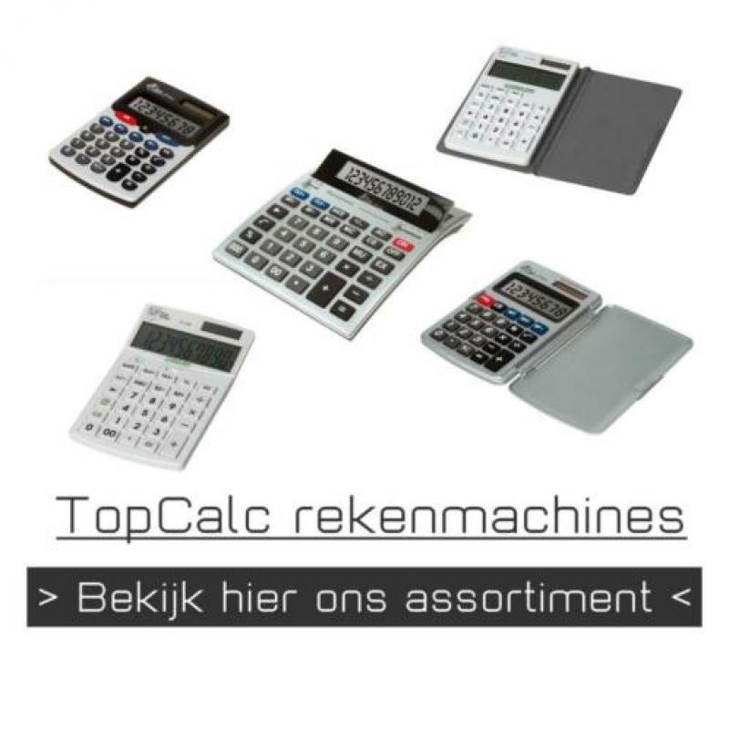 Grote (rest)partij rekenmachines TOPcalc / Quantore (6424st)