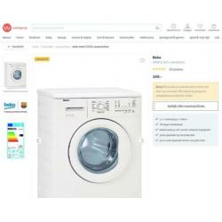 A+ Beko Wasmachine 1200TPM 1.5 jaar oud 5KG werkt 100%