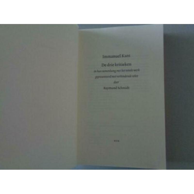Immanuel Kant - De drie Kritieken