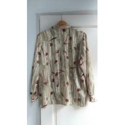 Pakket van 7 vintage blouses mt 46 zgan, evt. losse verkoop