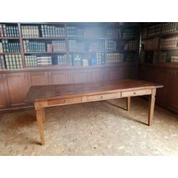 220 cm grote Teak eettafel mooie uitstraling
