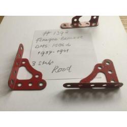 Meccano Flanged 3x bracket # 139a 1937 1941 periode