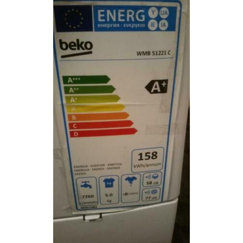 A+ Beko Wasmachine 1200TPM 1.5 jaar oud 5KG werkt 100%