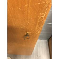 2 smalle vintage kledingkasten, hang en leg model. Jaren 60