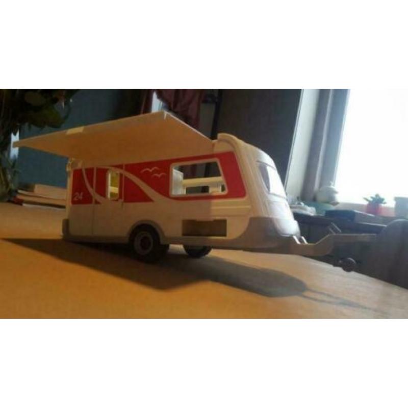 Playmobil caravan met cabriolet auto