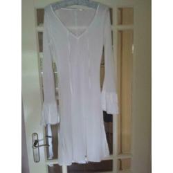 SUPER LEUK en TRENDY wit tuniek/jurkje van YYSC mt. S