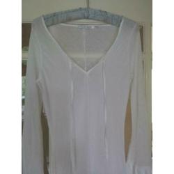 SUPER LEUK en TRENDY wit tuniek/jurkje van YYSC mt. S