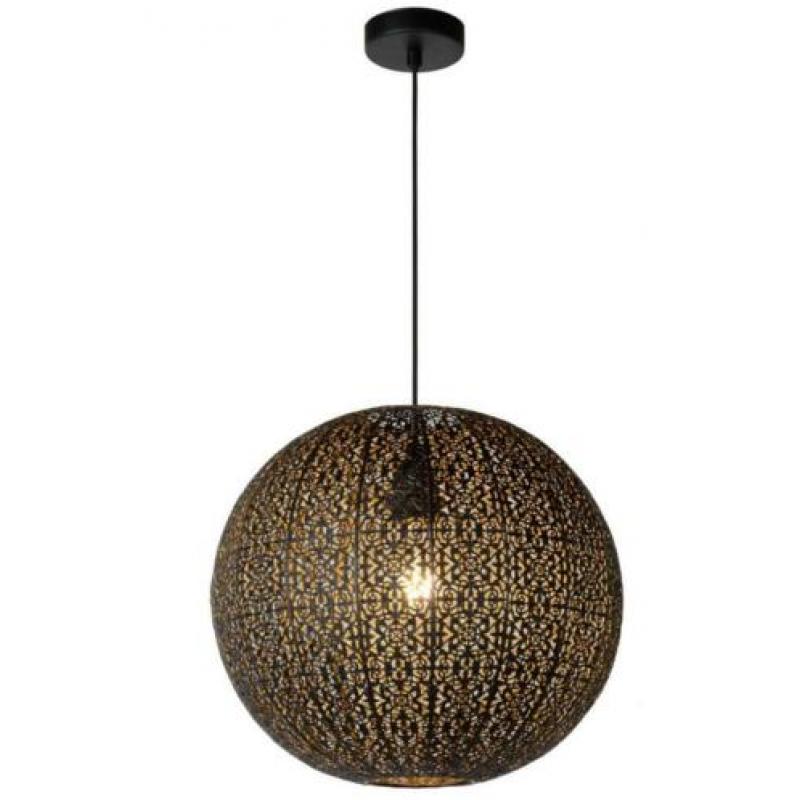 Prachtige hanglamp in zwart/goud