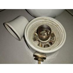 Wagenfeld - porseleinen plafondlamp - jaren 50 plafonnière