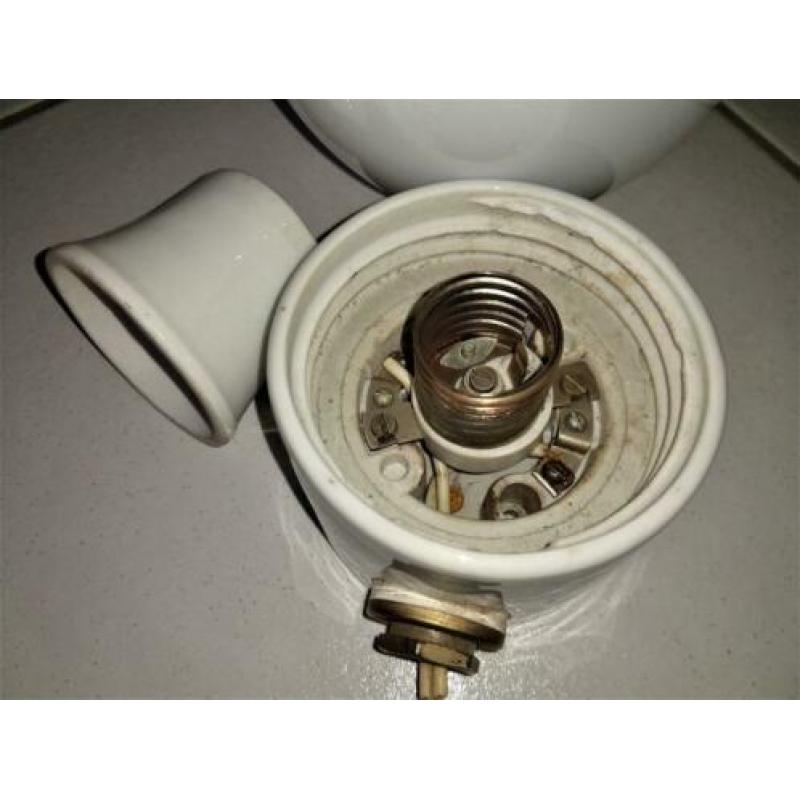 Wagenfeld - porseleinen plafondlamp - jaren 50 plafonnière