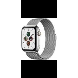 Apple Watch Serie 5 44 mm GPS/LTE RVS..Milanese bandNIEUW!!!