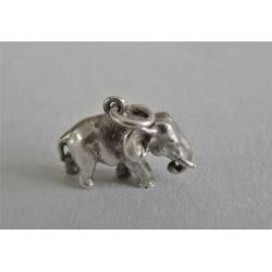 Oude bedel zilver Afrikaanse Olifant