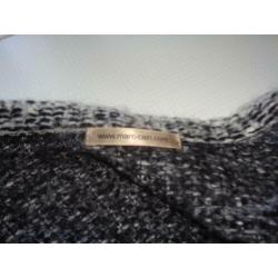 Mk11 MARCCAIN ZGAN APART ZWART WIT GEM. SPORTIEF VEST N5=L