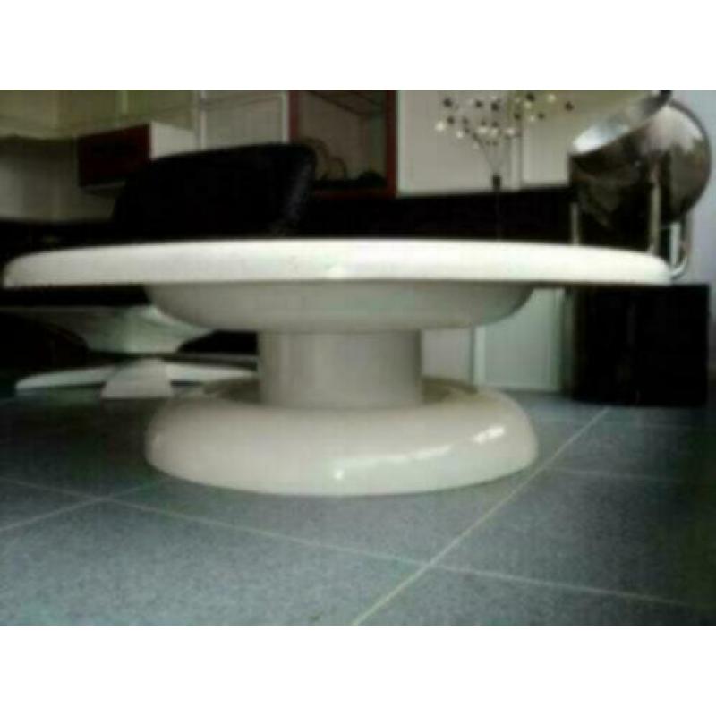 Space age glasfiber salontafel vintage jaren 60 70 design