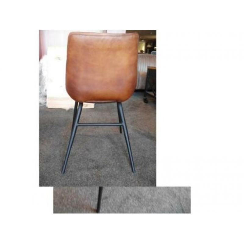 6 Eetkamerstoelen Bistro Cognac