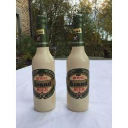 2 Royal Brand beer flesjes, speciale editie.