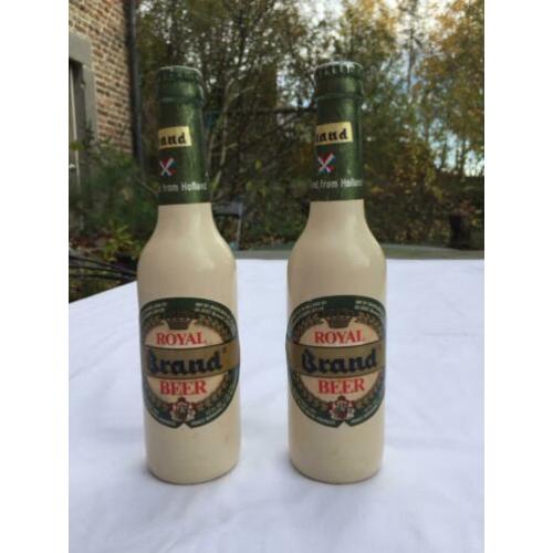 2 Royal Brand beer flesjes, speciale editie.