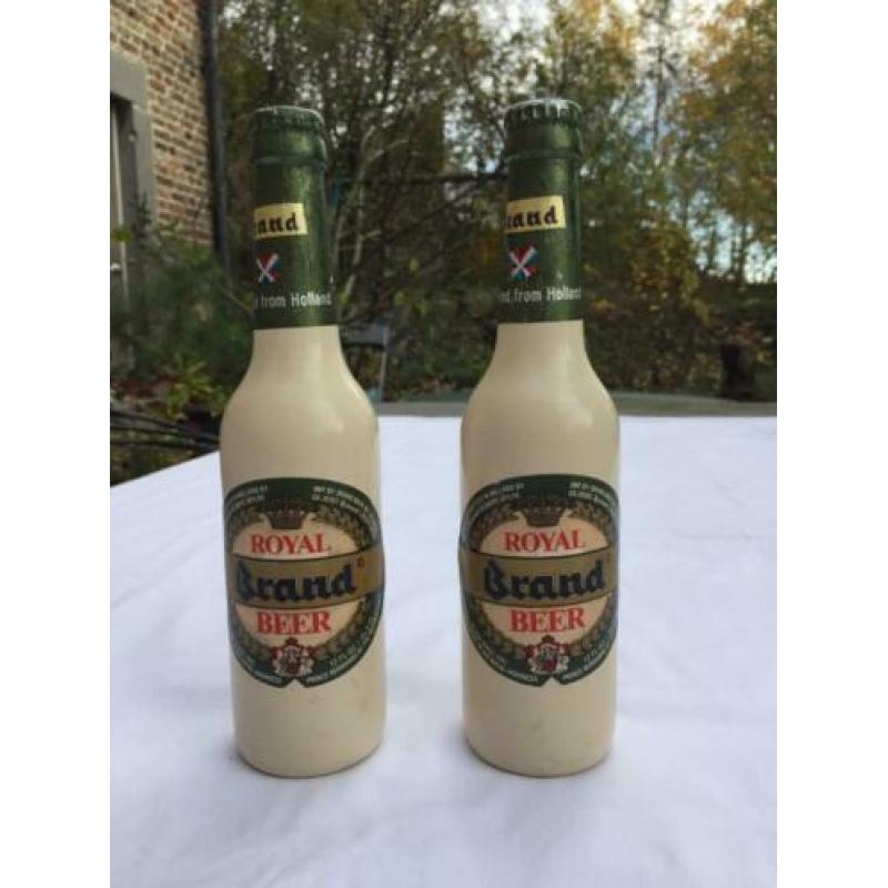 2 Royal Brand beer flesjes, speciale editie.