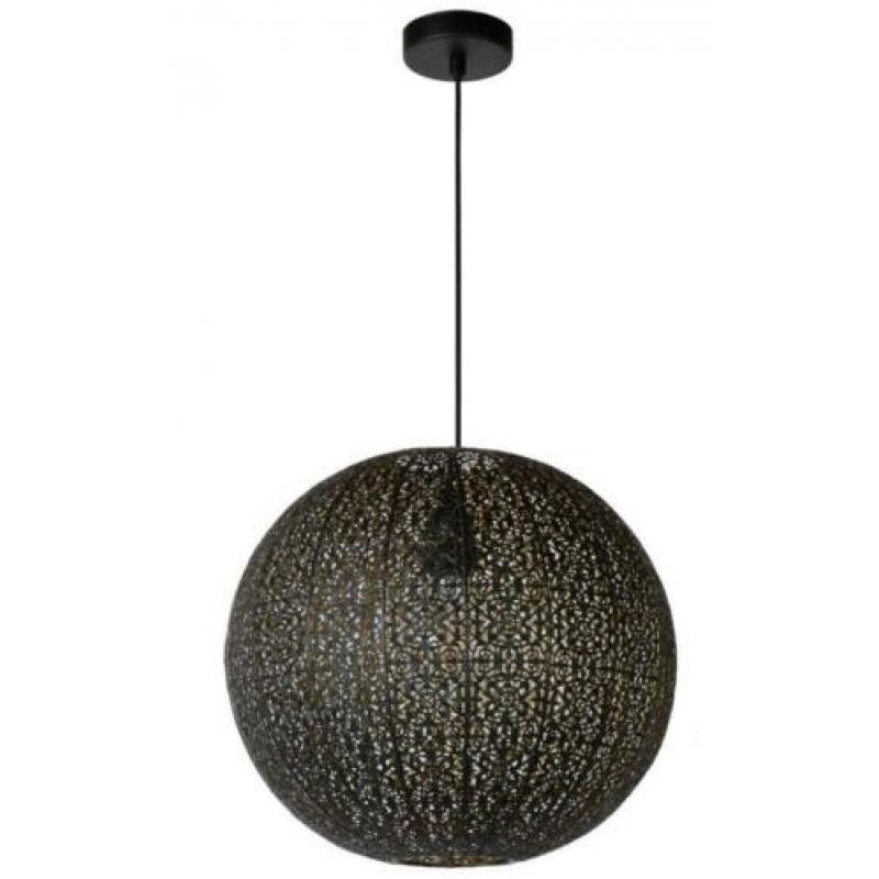 Prachtige hanglamp in zwart/goud