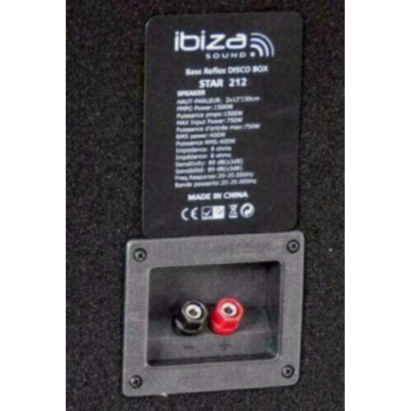 3 weg 2x12 Inch disco speaker 750 Watt (2106-B)