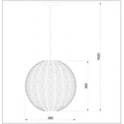Prachtige hanglamp in zwart/goud