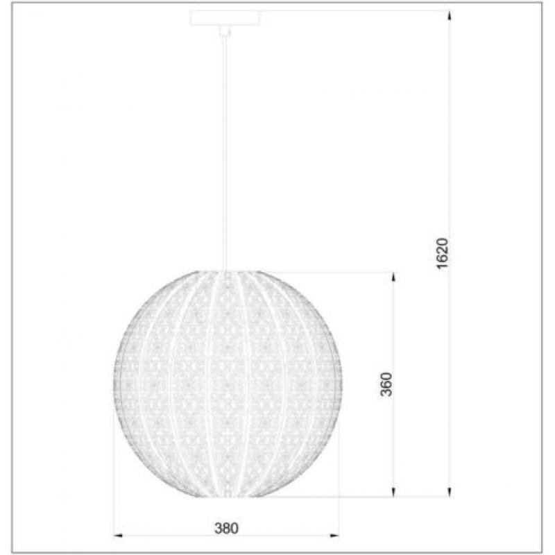 Prachtige hanglamp in zwart/goud