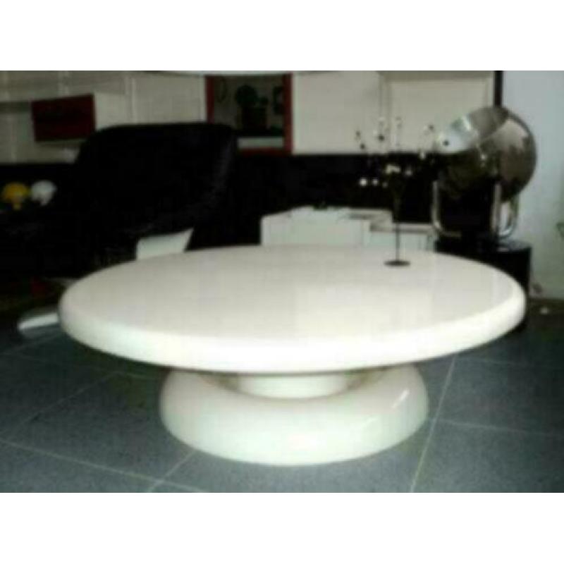 Space age glasfiber salontafel vintage jaren 60 70 design