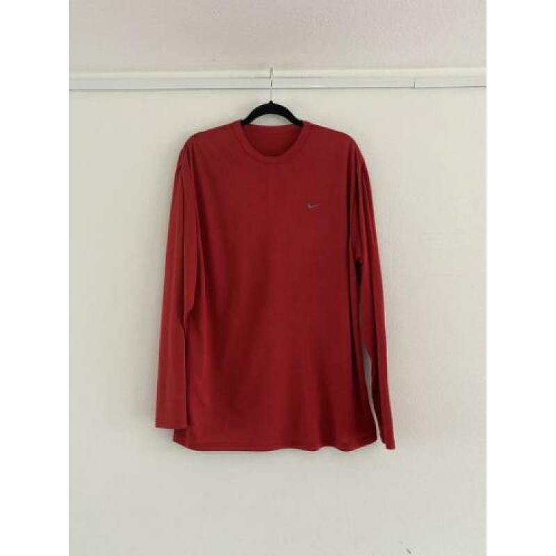 Nike longsleeve shirt rood
