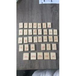 Janbibejan letters schrijfletters hout woorden
