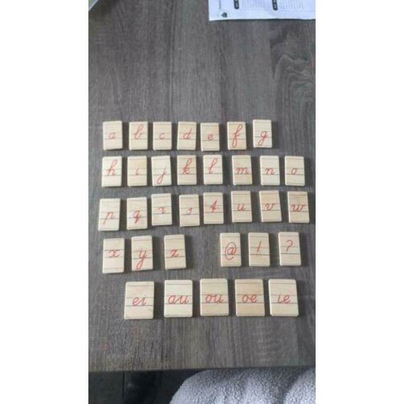 Janbibejan letters schrijfletters hout woorden