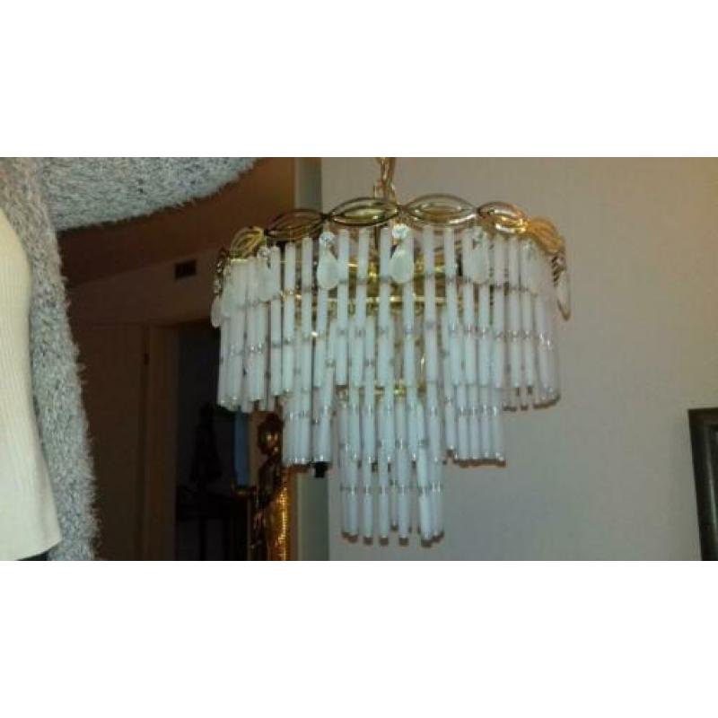 mooie glazen hanglamp 3 laags ***ophalen valkenswaard***