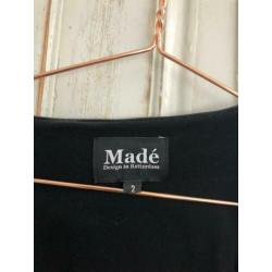 MADE jurk met leer medium