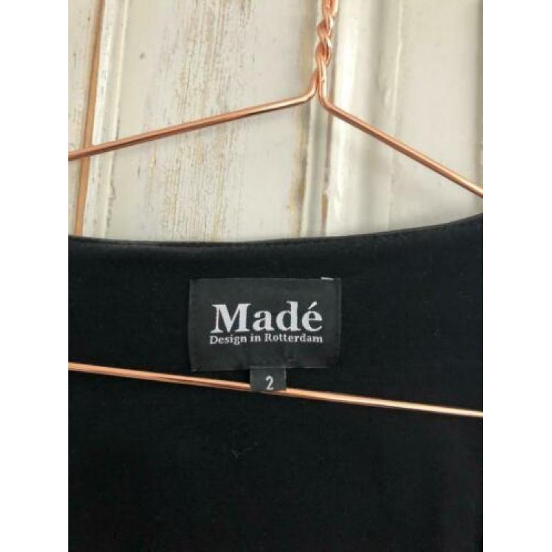 MADE jurk met leer medium