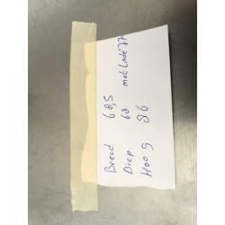 Koelwerkbank 2x 1/1 GN lade