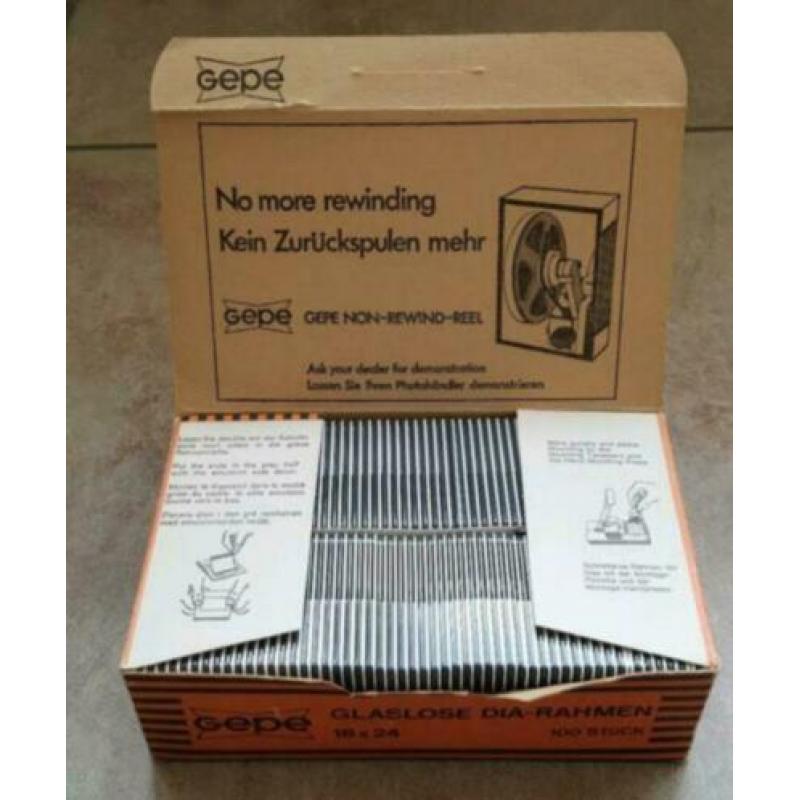 25. nieuw Antiek Dia raam glas Ramen Gepe 18 x 24 glasloos