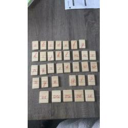 Janbibejan letters schrijfletters hout woorden