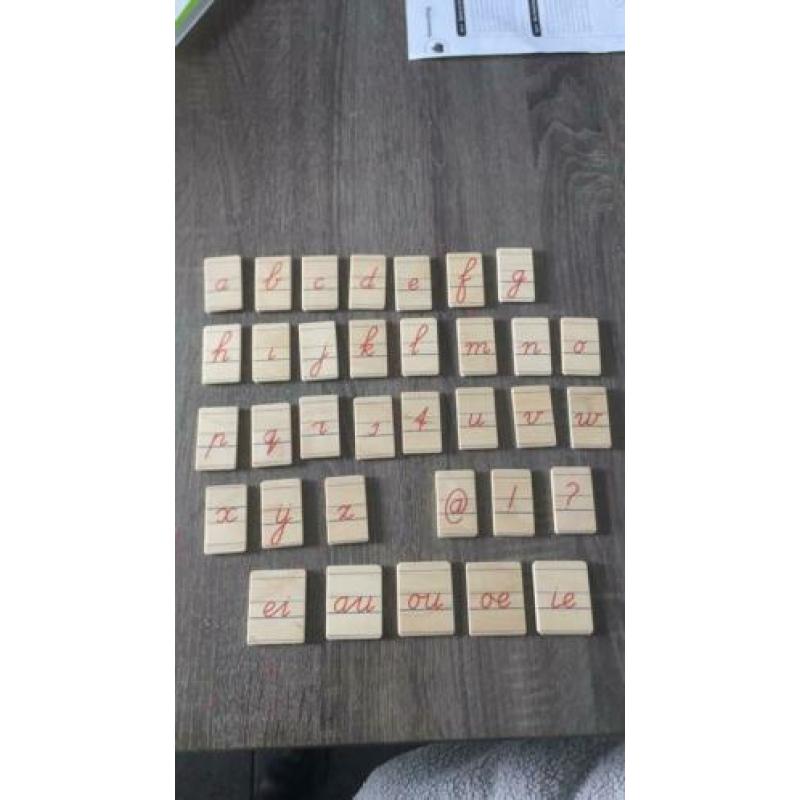 Janbibejan letters schrijfletters hout woorden