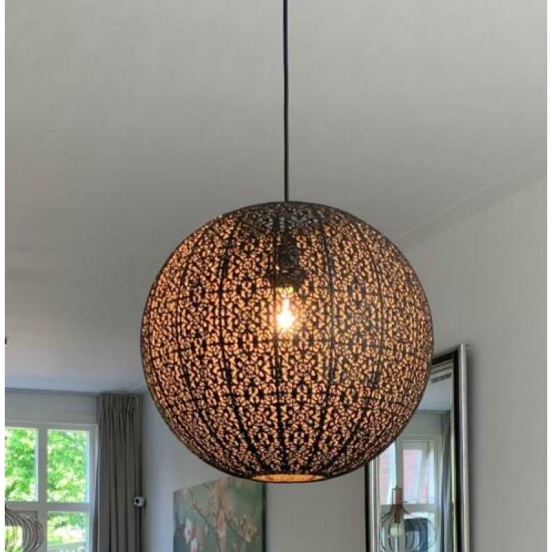 Prachtige hanglamp in zwart/goud
