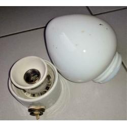 Wagenfeld - porseleinen plafondlamp - jaren 50 plafonnière
