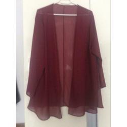 Bordeaux cocktailjurk 2 xl