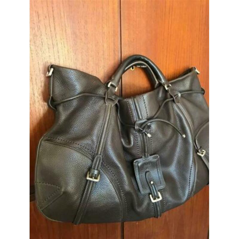 Bruin leren HUGO BOSS handtas