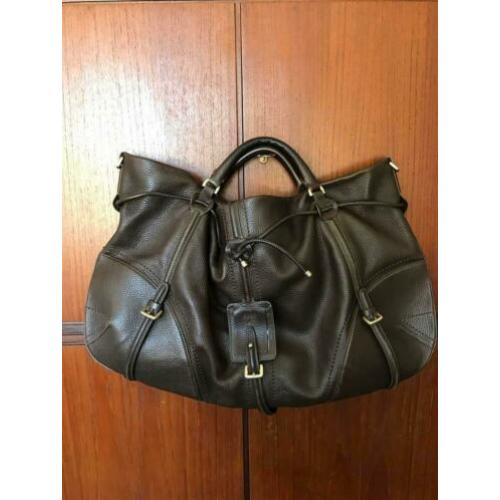 Bruin leren HUGO BOSS handtas