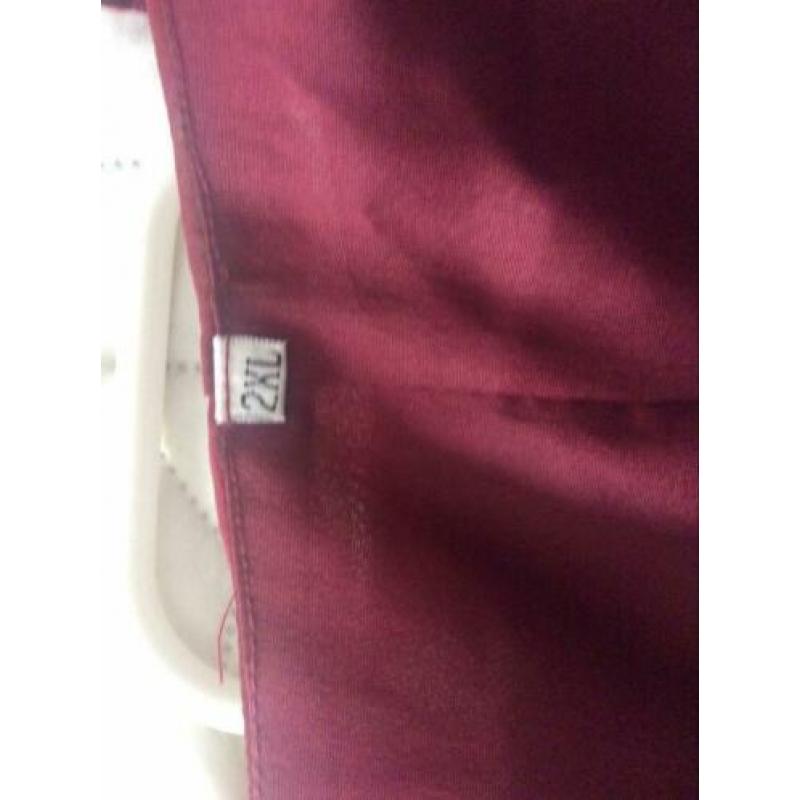 Bordeaux cocktailjurk 2 xl